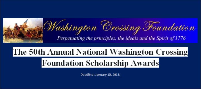 National Washington Crossing Foundation Scholarship Awards