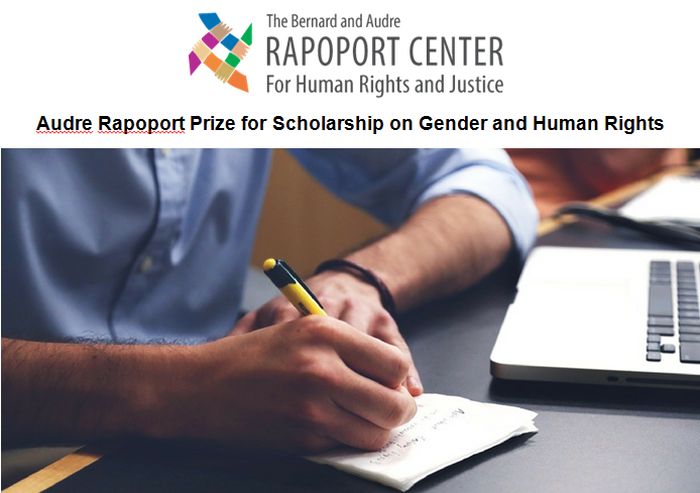Audre Rapoport Prize for Scholarship on Gender and Human Rights