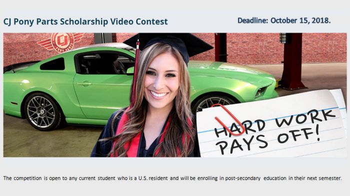 CJ Pony Parts Scholarship Video Contest