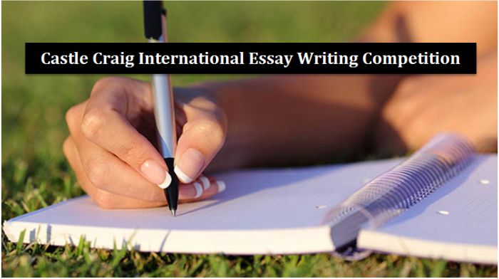 Castle Craig International Essay Writing Competition