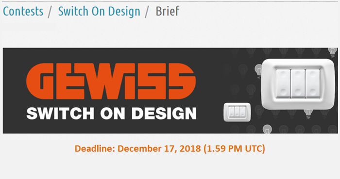 GEWISS - Switch on Design - Product Design Contest