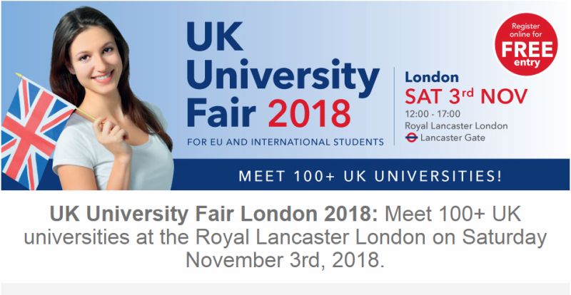 UK University Fair London 2018