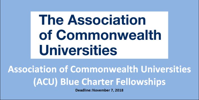 ACU Blue Charter Fellowships