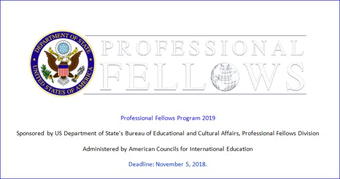 American Councils Professional Fellows Program 2019