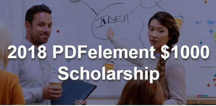 PDFelement Scholarship Contest 2018