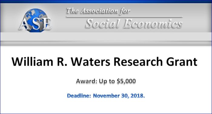 William R. Waters Research Grant 