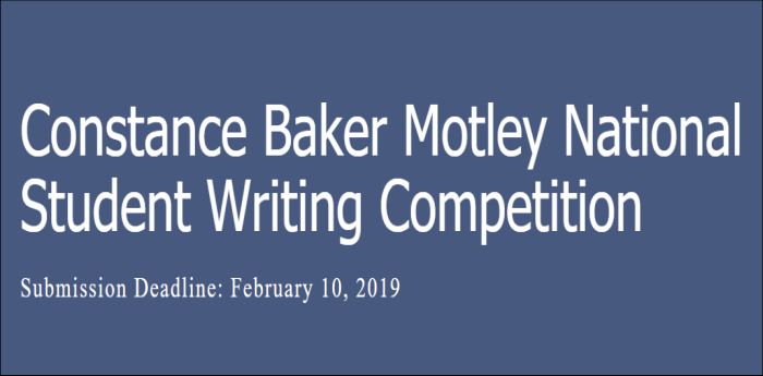 Constance Baker Motley National Student Writing Competition
