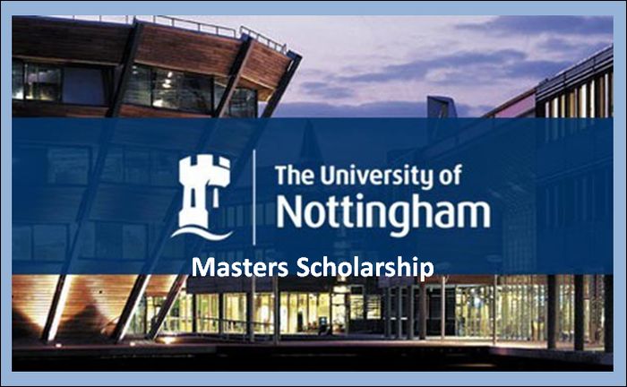 Masters Scholarship at University of Nottingham