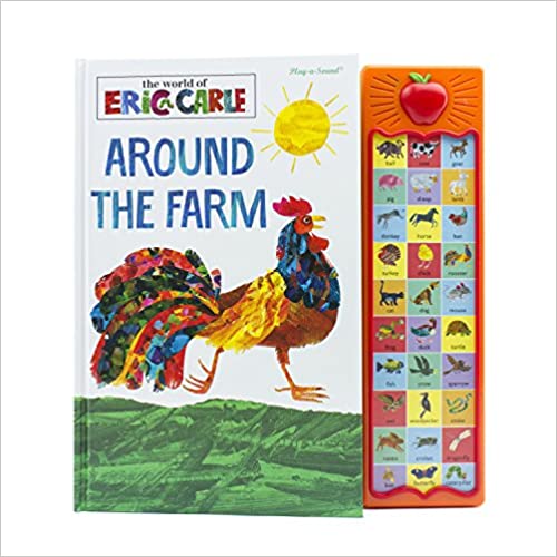 World of Eric Carle, Around the Farm 30-Button Sound Book – Great Alternative to Toys for Christmas- PI Kids