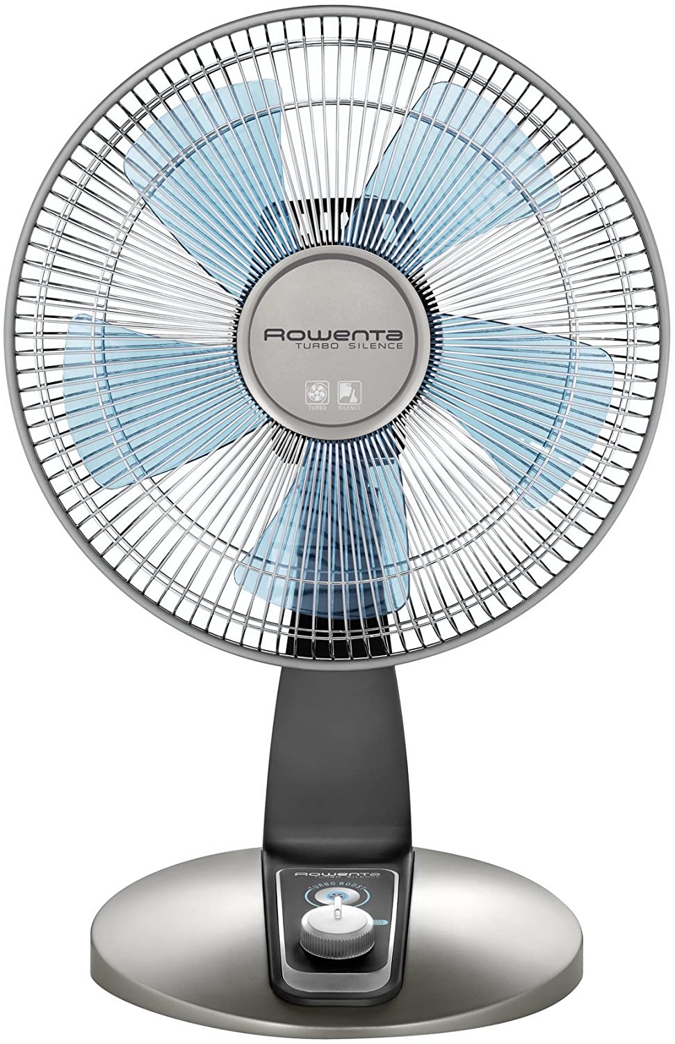 Rowenta VU2531 Turbo Silence Oscillating 12-Inch Table Fan Powerful and Quiet, 4-Speed, Bronze