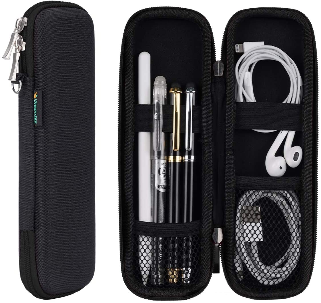 iDream365(TM) Apple Pencil Case Holder,Slim EVA Carrying Case/Bag/Pouch/Holder for Apple Pencils,Executive Fountain Pen,Ballpoint Pen,Stylus Touch Pen-Black