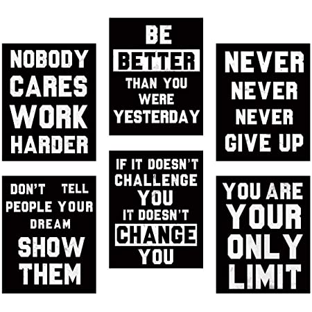 Short Inspirational and Motivational Wall Art Posters