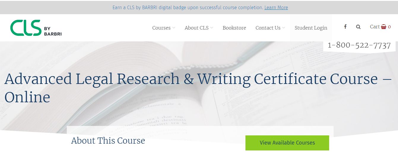 online legal research courses