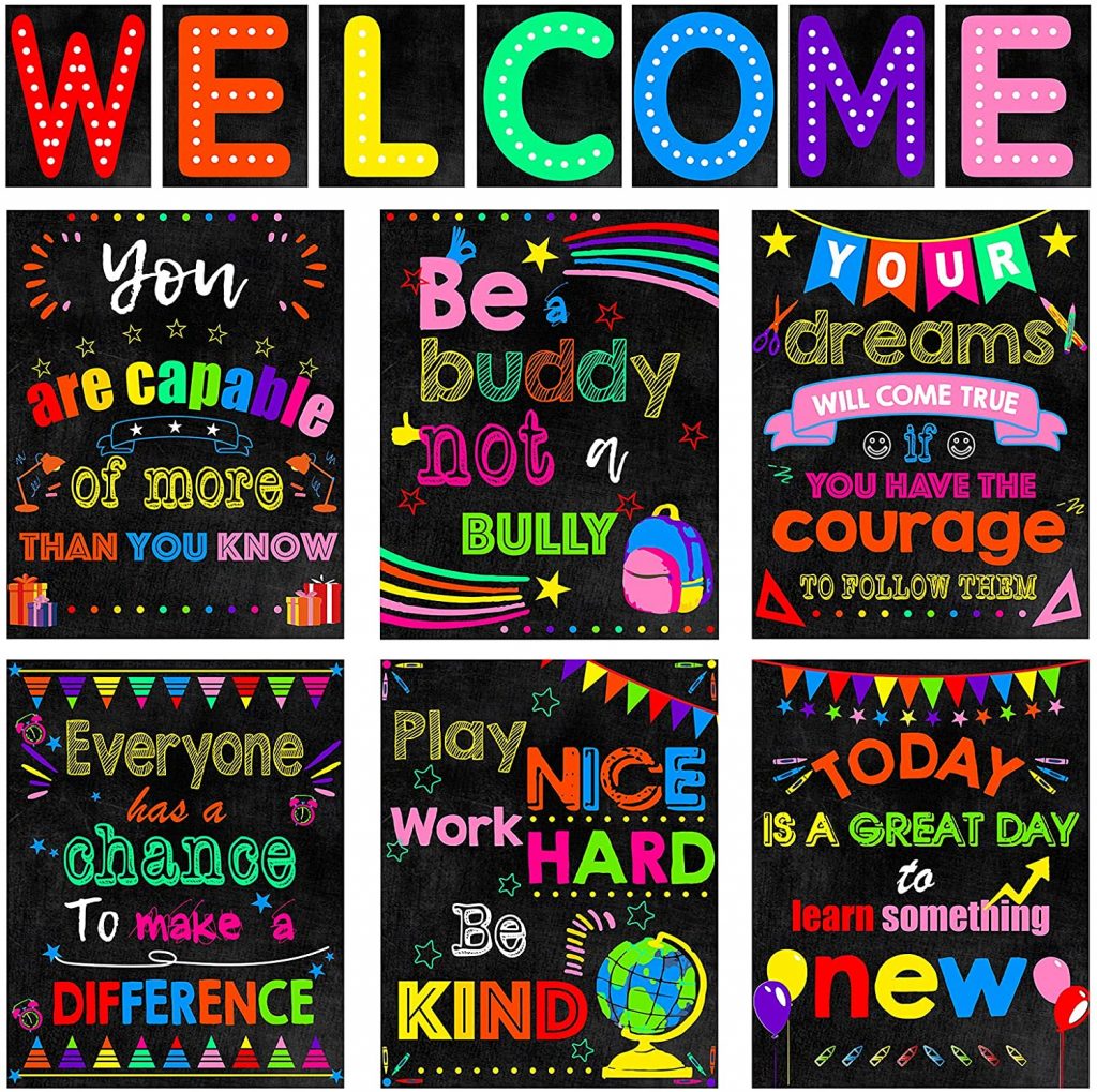 13 pieces Motivational Welcome Sign for Students