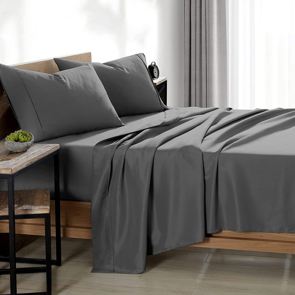 Bare Home Twin XL Sheet Collection for Dorms with Deep Pocket and Ultra-Soft Microfiber Touch