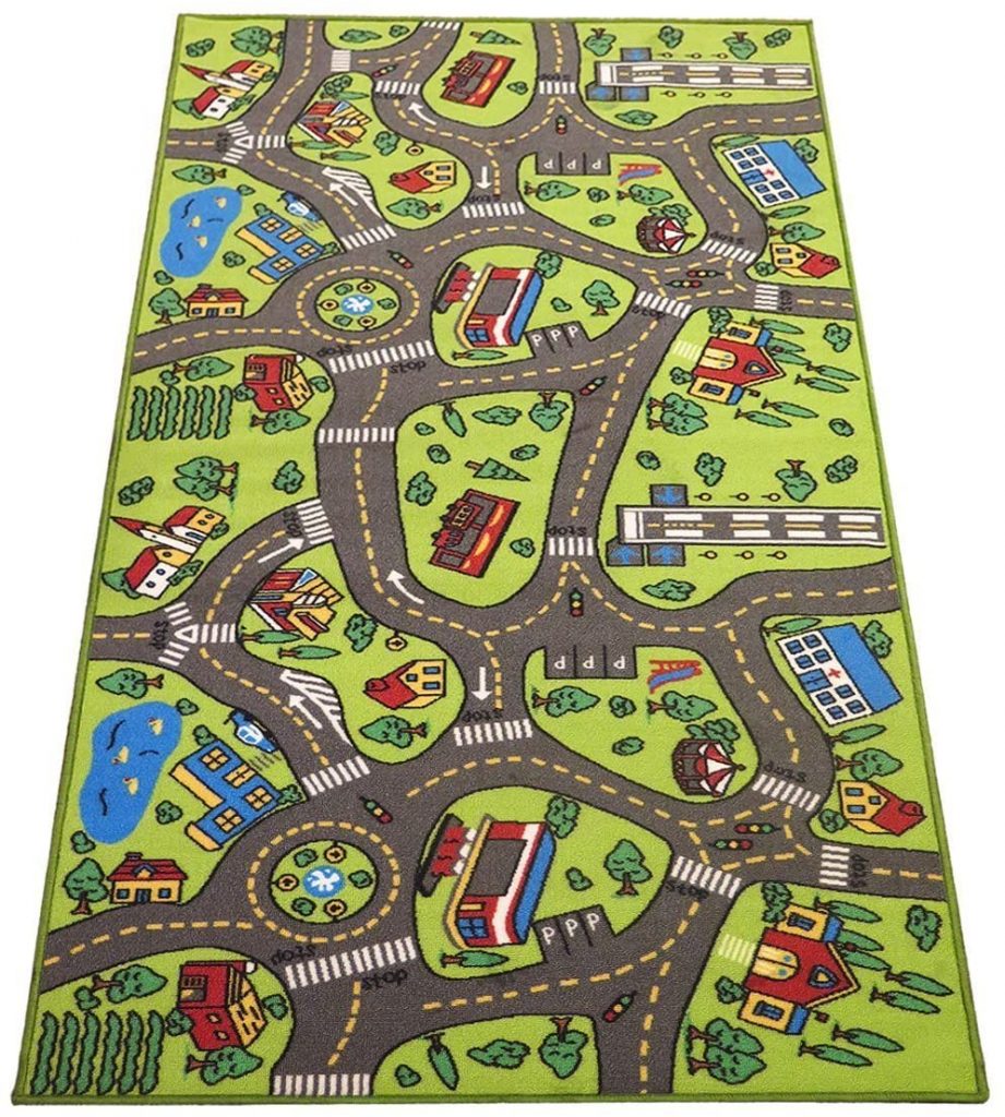 City Life Kids Carpet Playmat Rug by Angelz