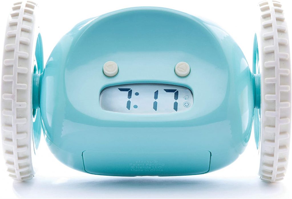 Clocky Alarm Clock on Wheels for Heavy Sleepers