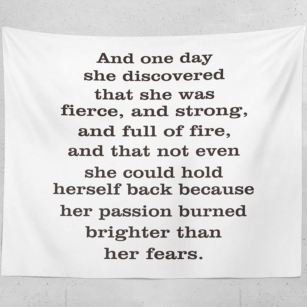 Get Your Daily Motivation with This Quote Tapestry for College Dorms