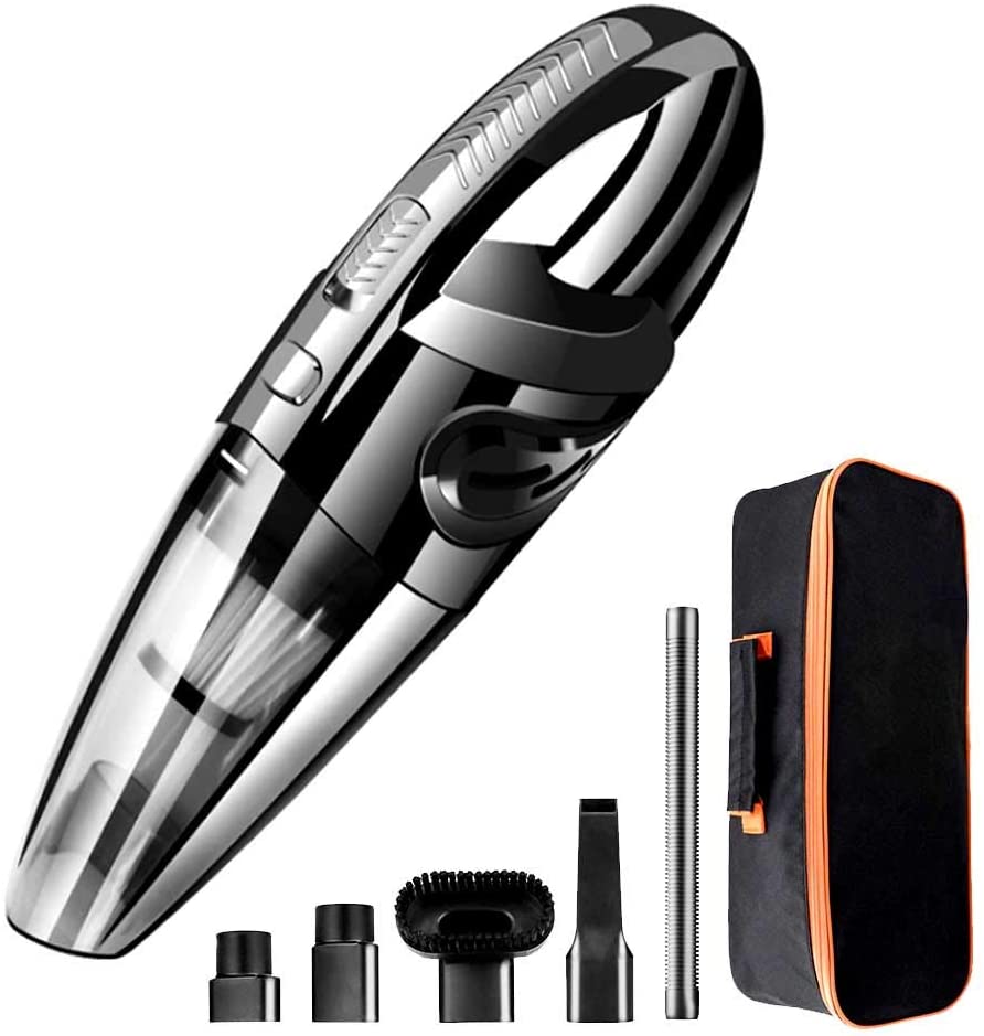 Handheld Vacuum Wireless Portable Cleaner for Dorm Room with Black Shade and Contain Rechargeable 2200MAH Lithium Battery