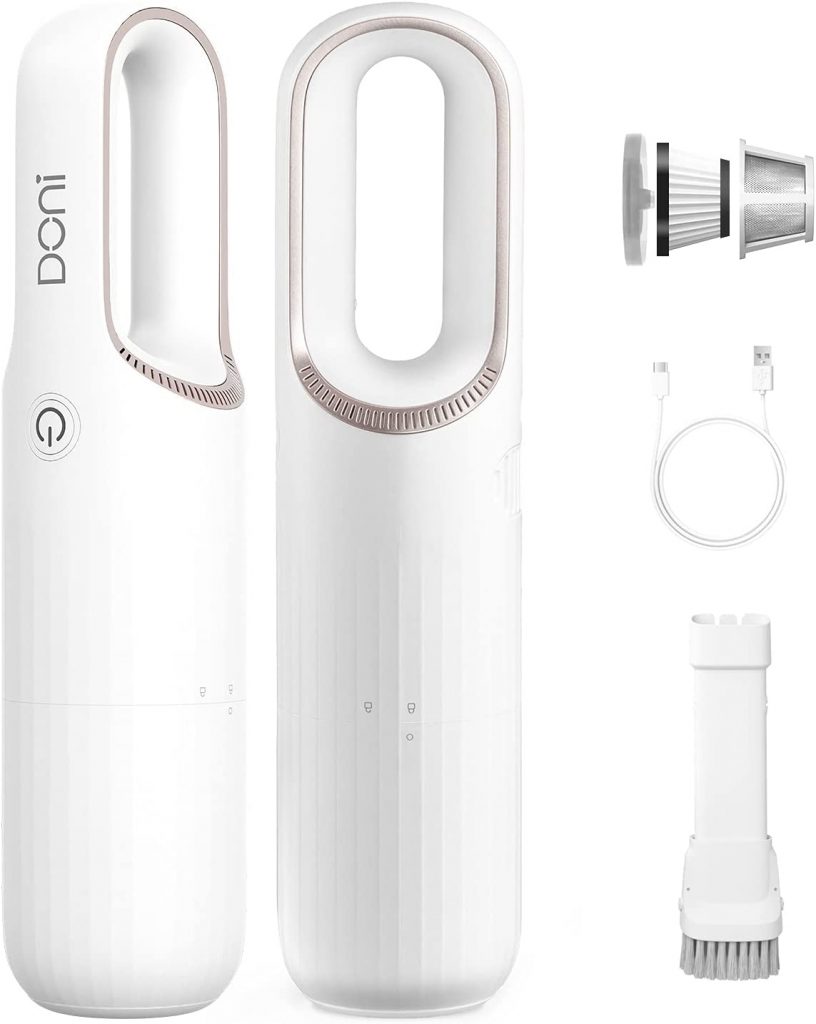 Handheld Vacuum Wireless for Dorm Room with Fast Charging Portable Modes and White Shade