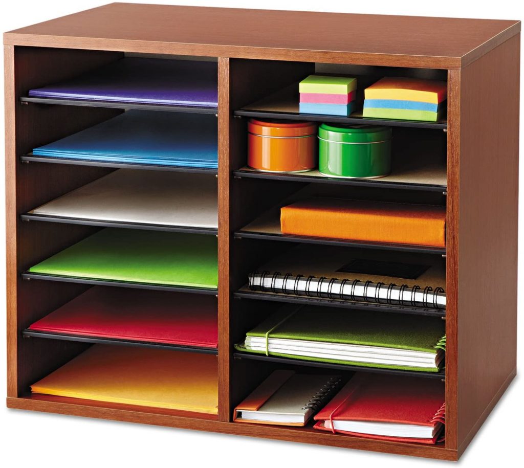SAFCO Wooden Organizerwith 12 Compartment