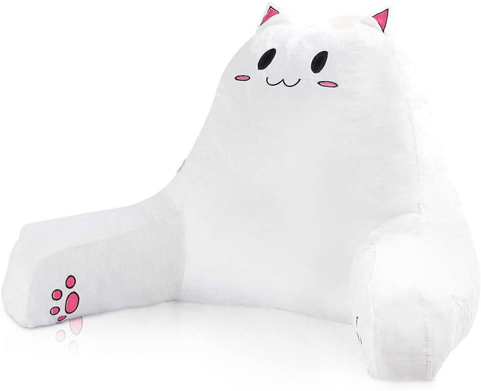 SUNSIDE Reading Pillow with Cat Design