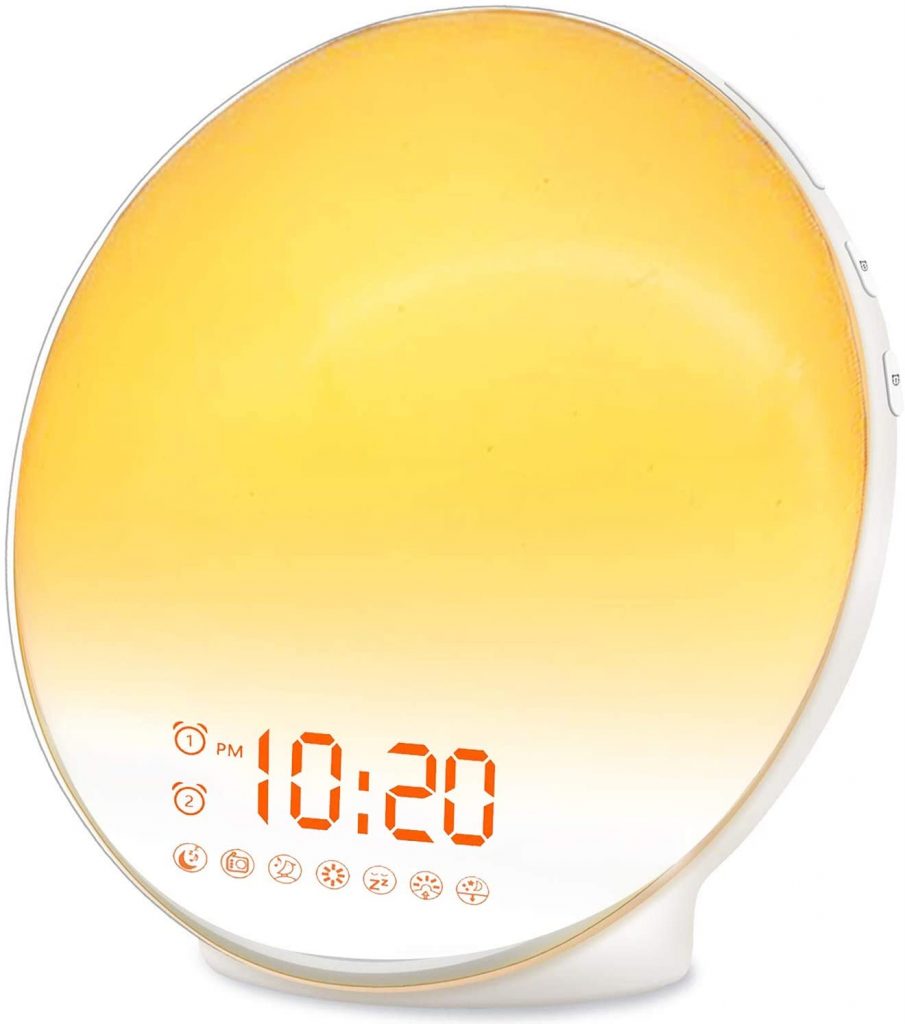 Wake Up Light Sunrise Alarm Clock for Dorm