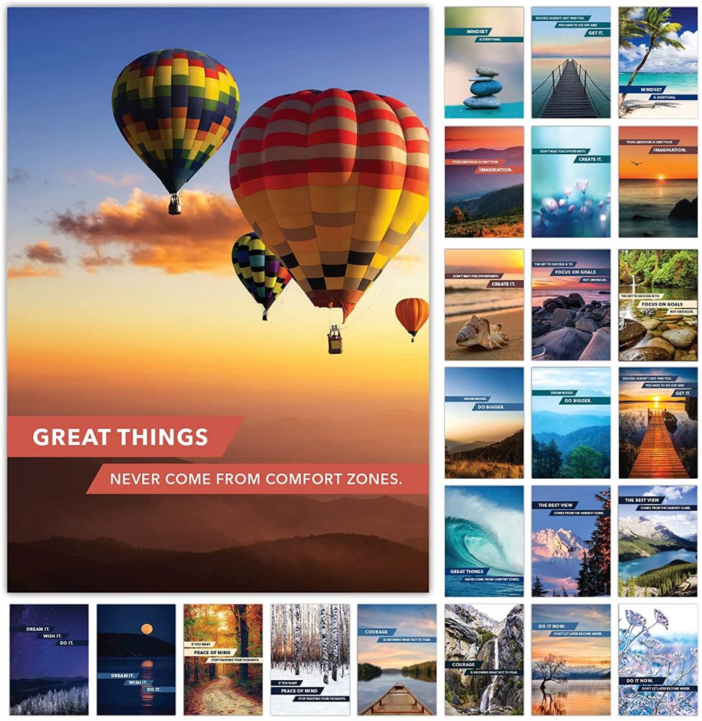 Excello Global Extra Large Inspirational Motivational Posters