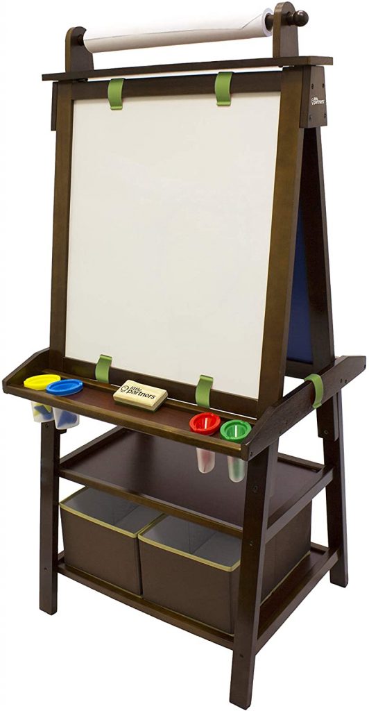 Little Partners 2-Sided A-Frame Art Easel with Chalk Board