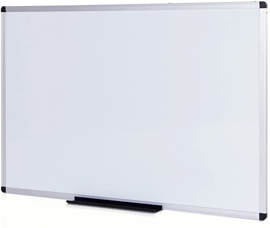 VIZ-PRO Magnetic Dry Erase Board with Silver Aluminium Frame