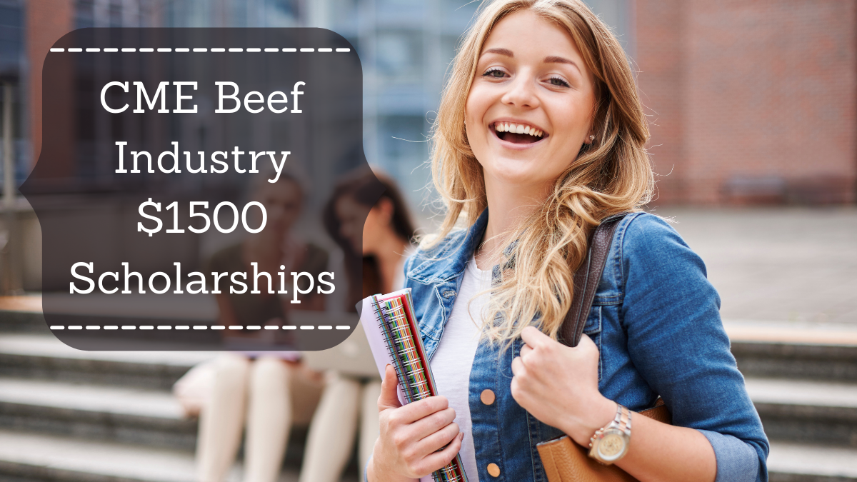 CME Beef Industry $1500 Scholarships