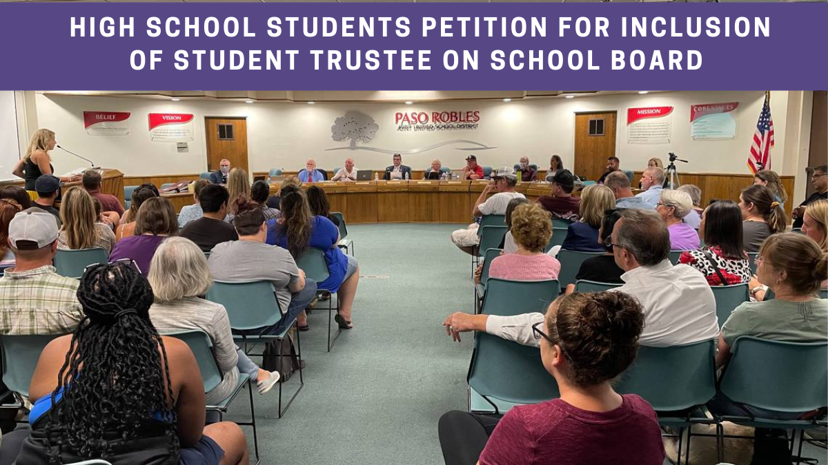 High School Students Petition for Inclusion of Student Trustee on School Board