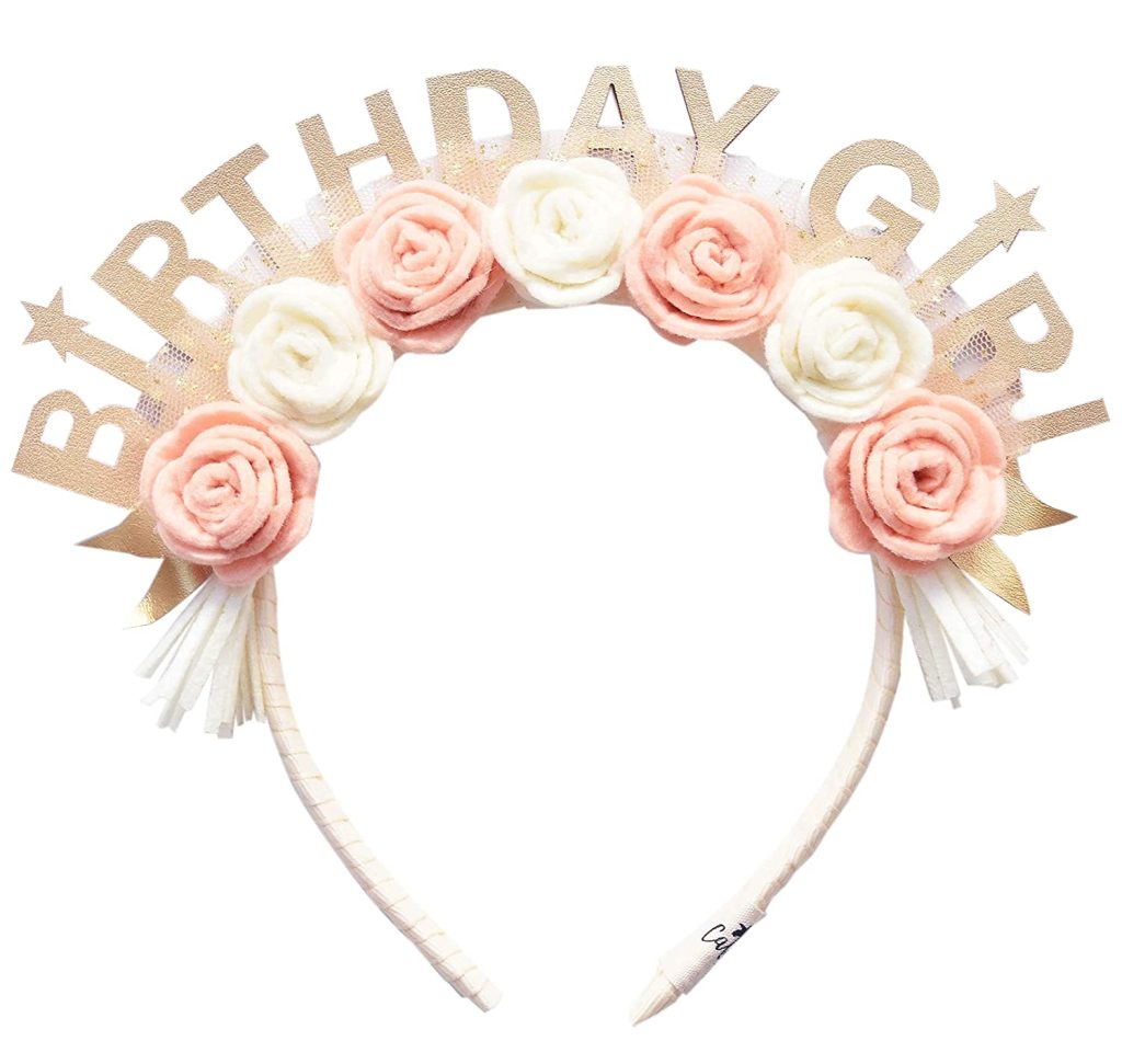 California Tot Kids'and Adults' Birthday Girl Floral Crown