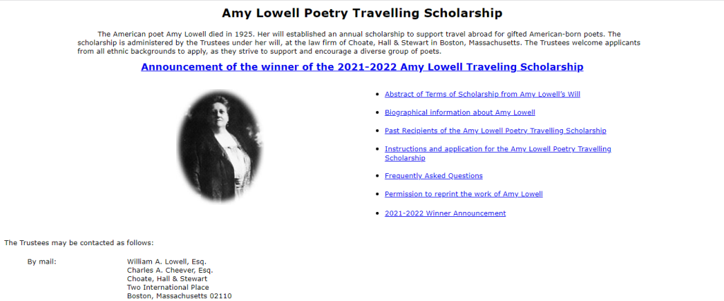 10 Scholarships for Writing Poems