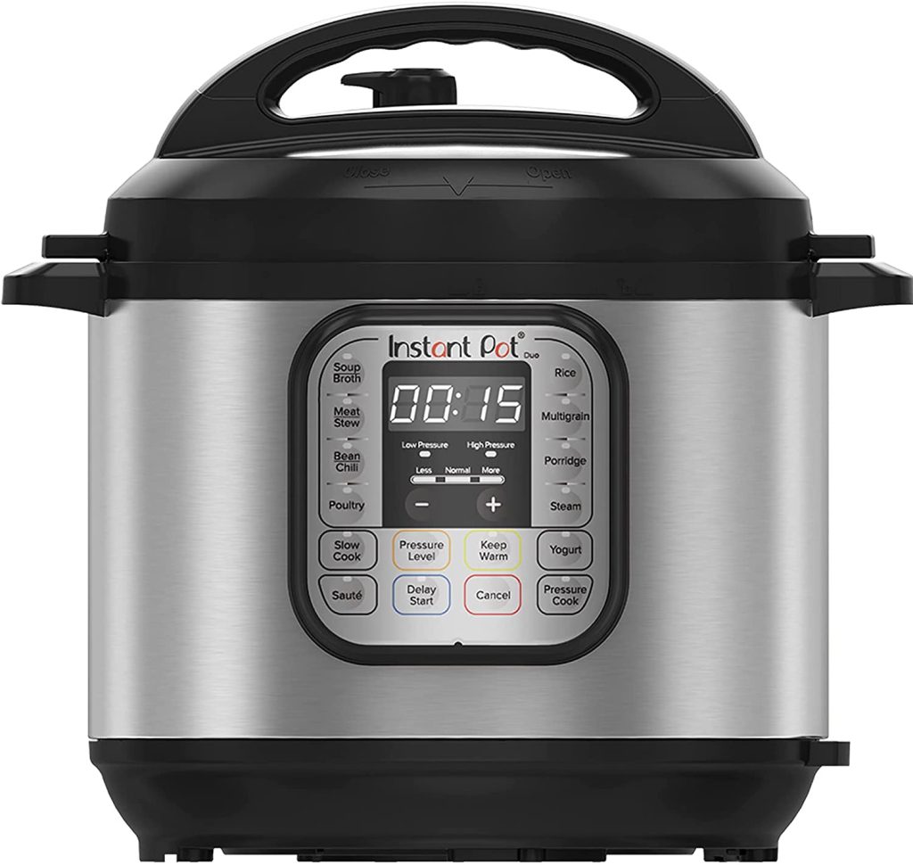 Instant Pot Duo 7-in-1 Electric Pressure Cooker, Slow Cooker, Rice Cooker, Steamer, Sauté, Yogurt Maker, Warmer & Sterilizer, 6 Quart, Stainless